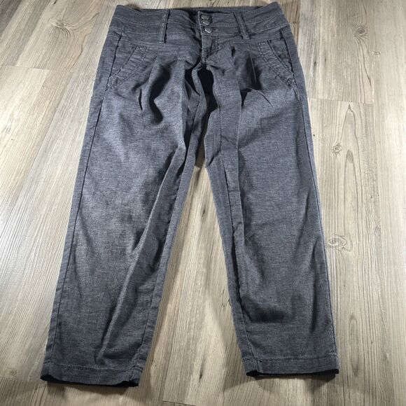 prAna Pants  Gray Lizbeth Hemp Baggy Boho Indy Hippy Outdoor Hiking Gorp Size 0 - Picture 3 of 13